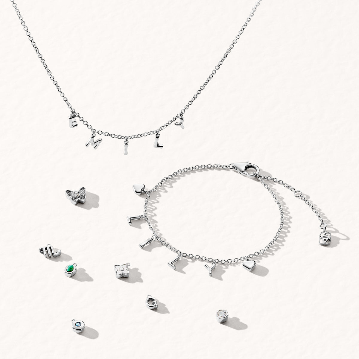 Made Mine Fine Name Necklace (Silver)