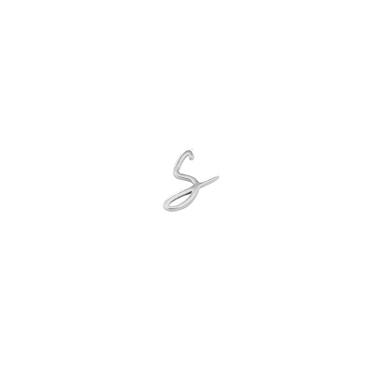 Signature Initial Stud Earring (Silver)
