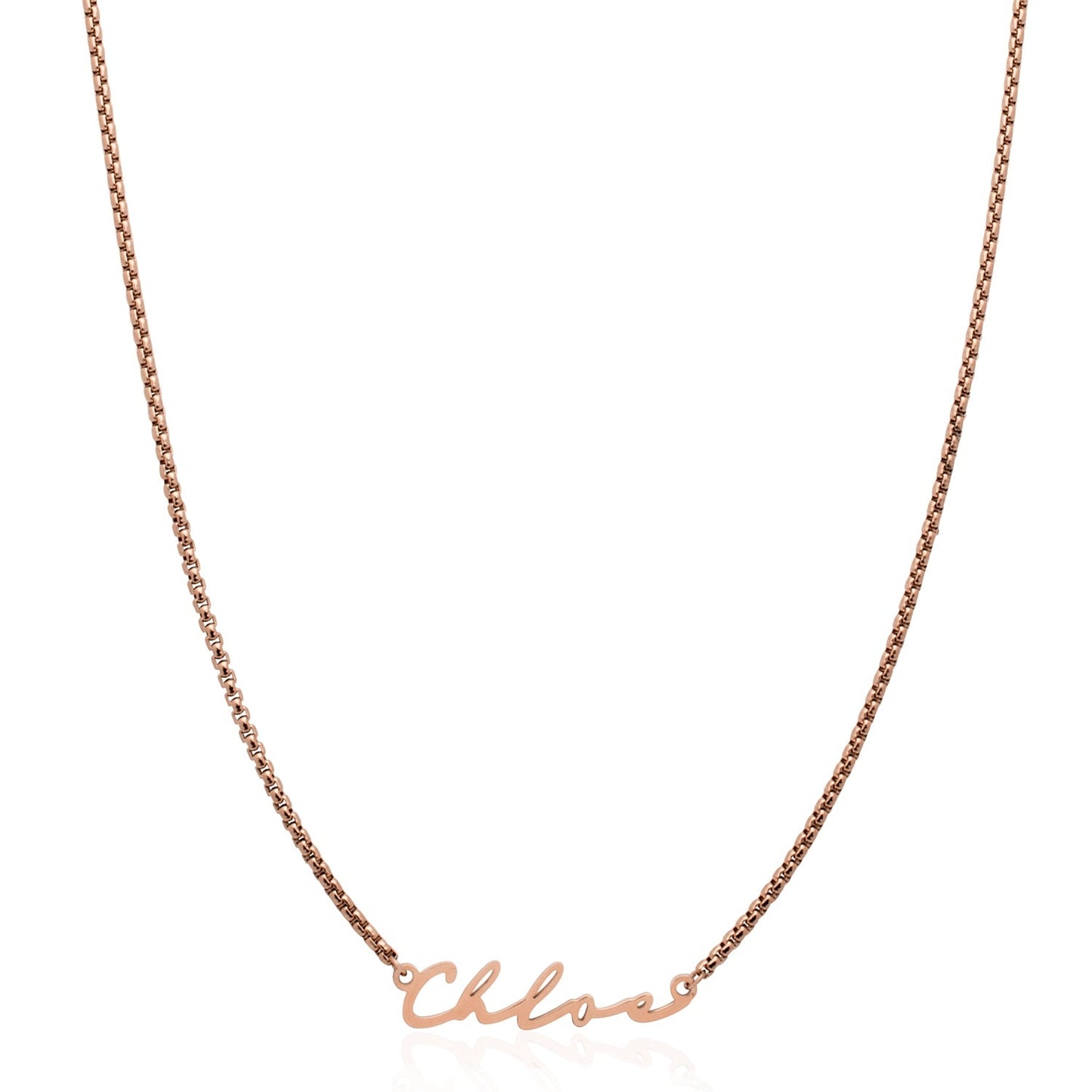 Signature Name Necklace (Rose Gold)