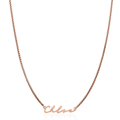 Signature Name Necklace (Rose Gold)