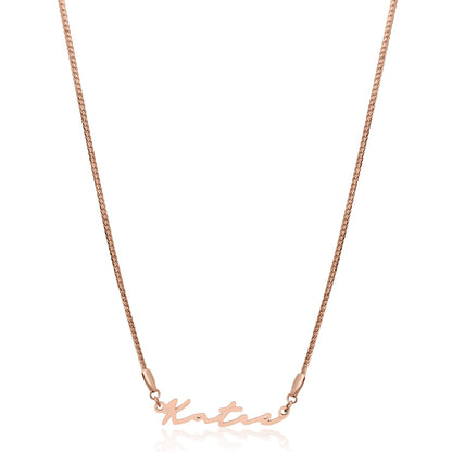 Signature Name Necklace (Rose Gold)