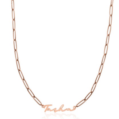 Signature Name Necklace - Rose Gold