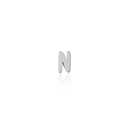 Fixed Charm - Handwritten Initial Charm (Silver)