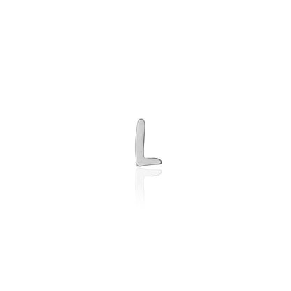 Fixed Charm - Handwritten Initial Charm (Silver)