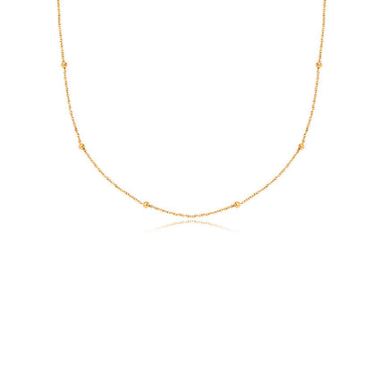 Fingerprint Written In The Stars Tag Necklace (Gold)