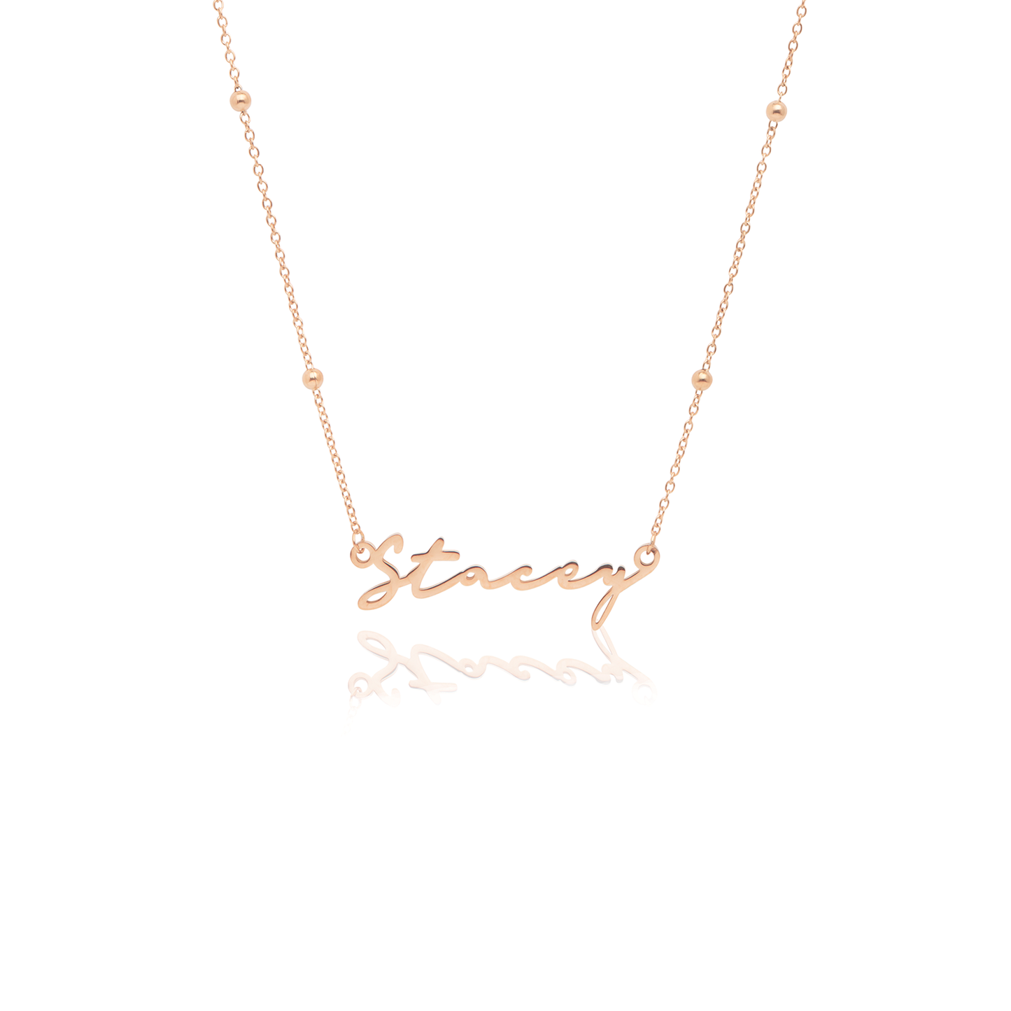 Signature Name Necklace - Rose Gold