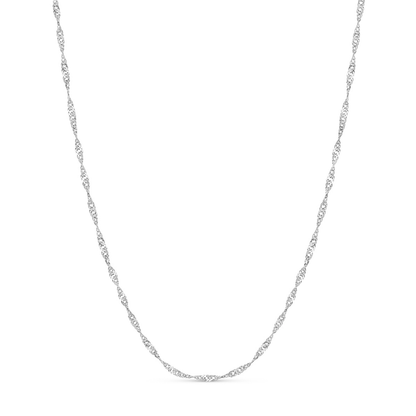Round Photo Locket Sphere Necklace (Silver)