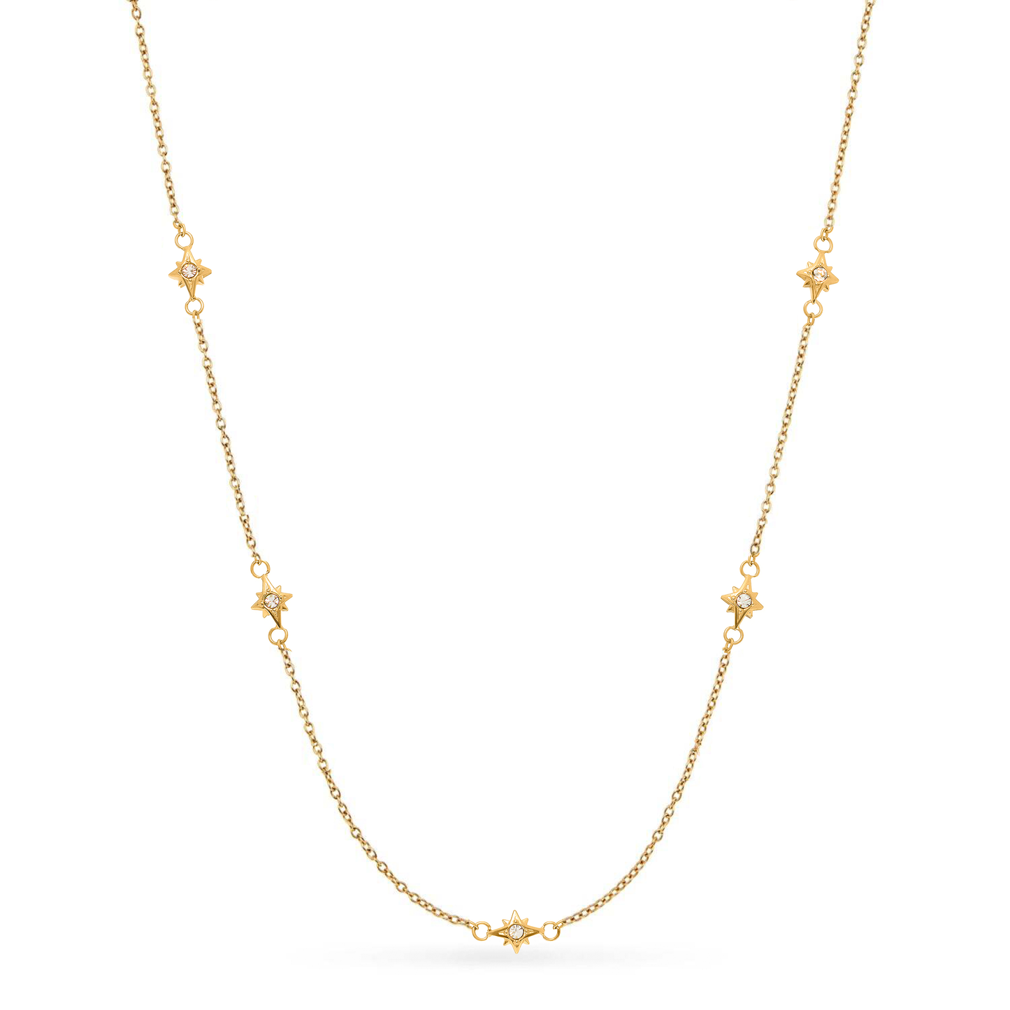 Double Heart Token Fingerprint Necklace (Gold & Silver)