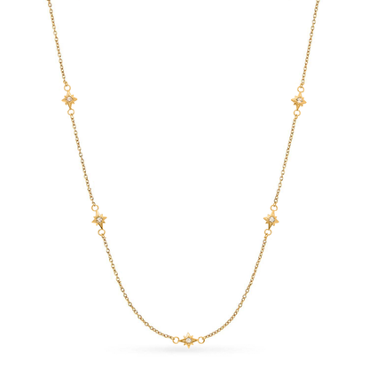 Mini Written In The Stars Initial Tag Necklace (Gold)