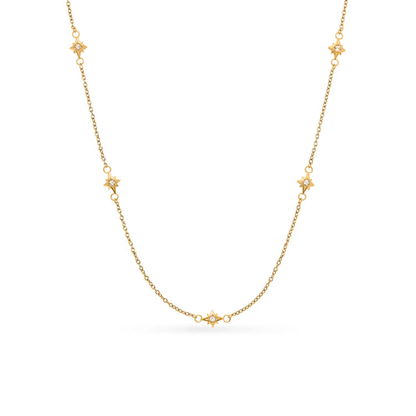 Ocean Charms Sun Necklace (Gold)