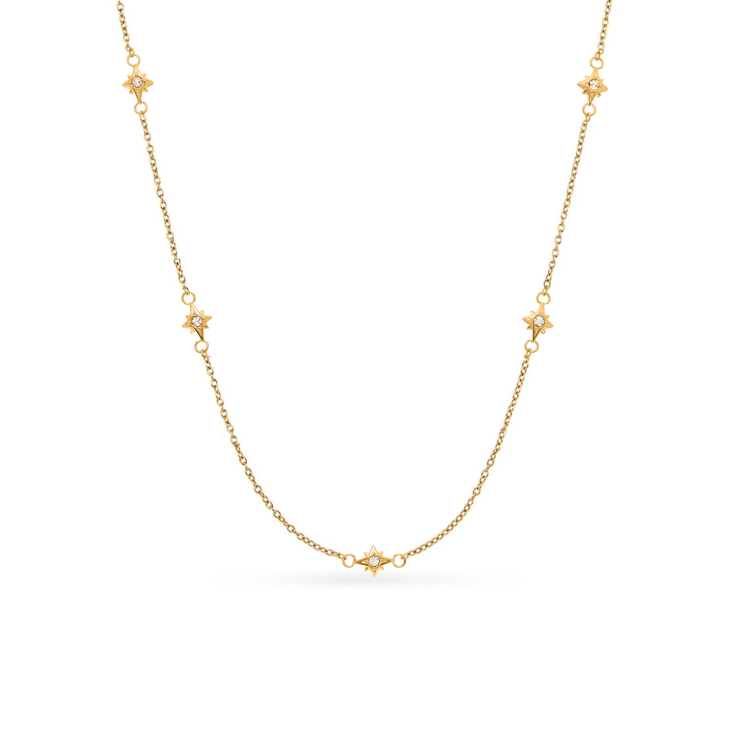 Double Heart Token Fingerprint Necklace (Gold & Silver)