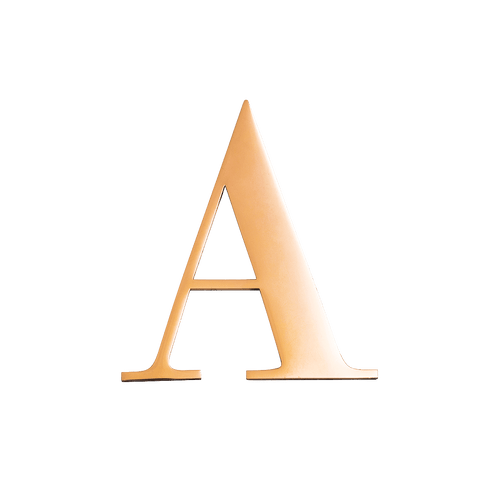 Gold Small Metal Letter