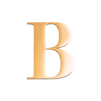 Gold Small Metal Letter