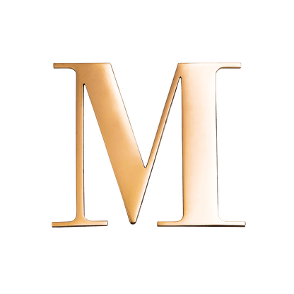 Gold Small Metal Letter