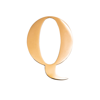 Gold Small Metal Letter