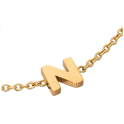 Made Mine Initial Anklet (Gold)
