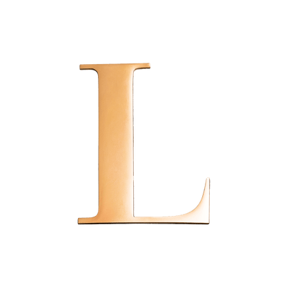 Jewellery Box Gold Small Metal Letter