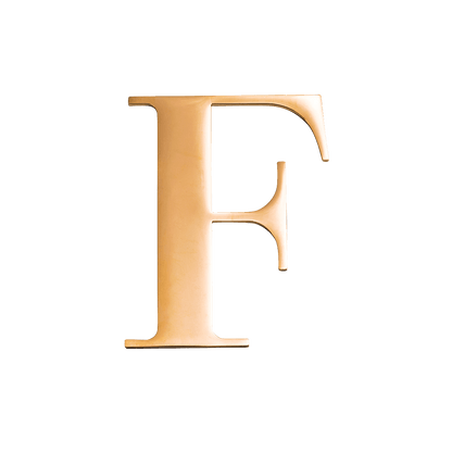 Metal Letter Pins (Gold)