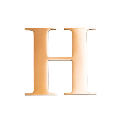 Large Metal Letters - Gold