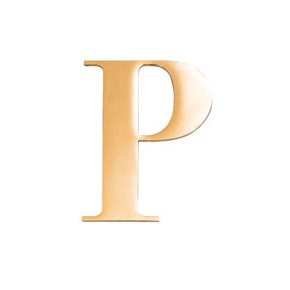 Large Metal Letters - Gold
