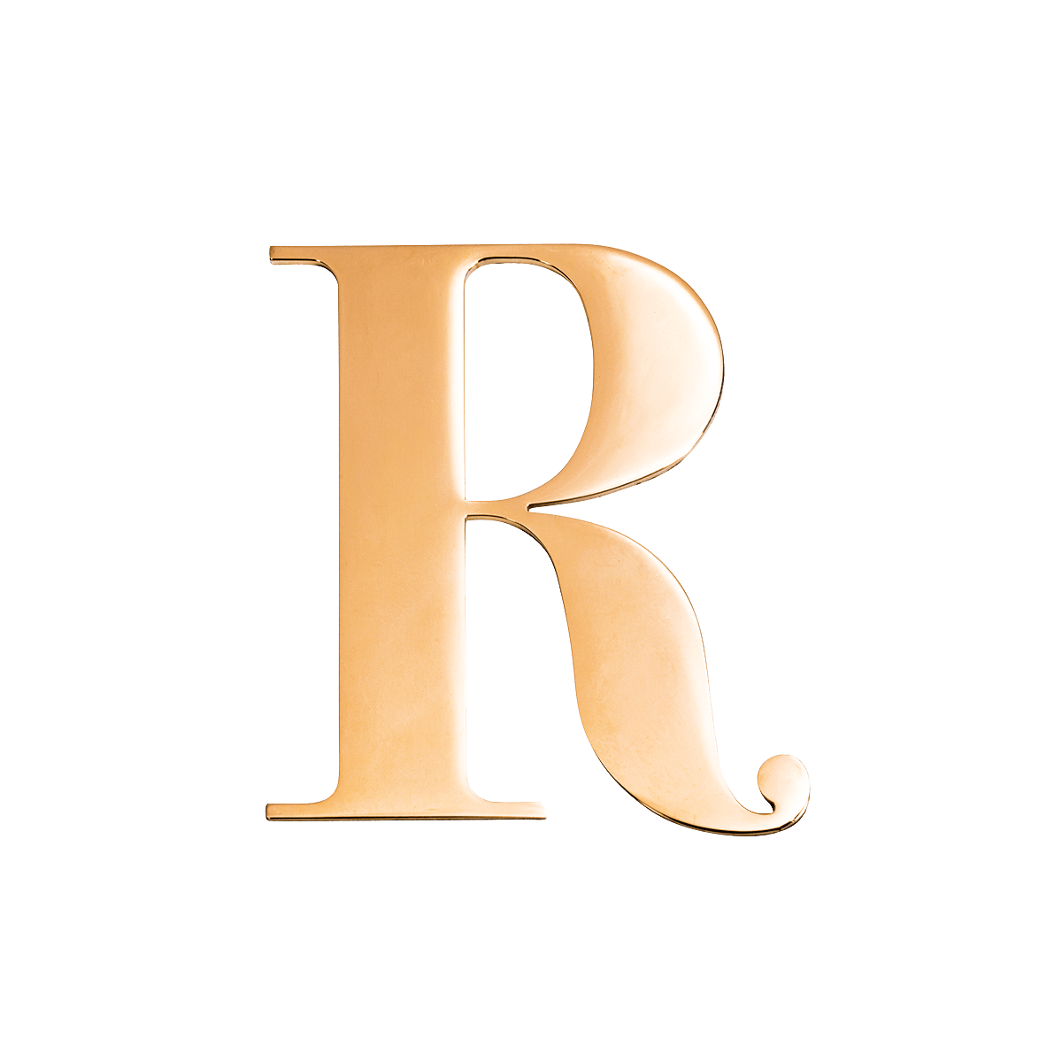Small Metal Letter Pins (Gold)