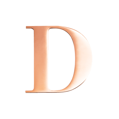 Letter Ring (Rose Gold)