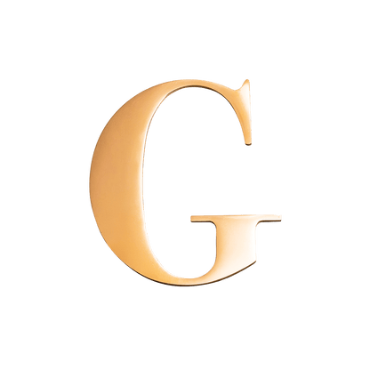 Metal Key Ring Letter (Gold)