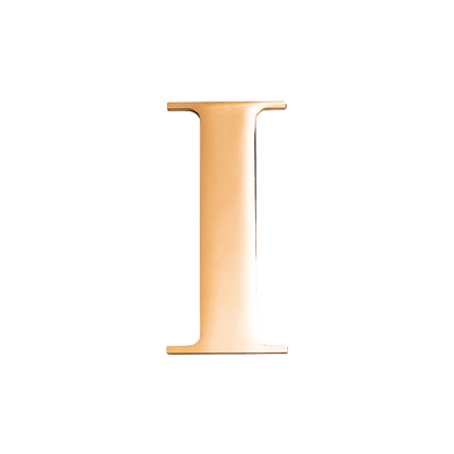 Metal Key Ring Letter (Gold)