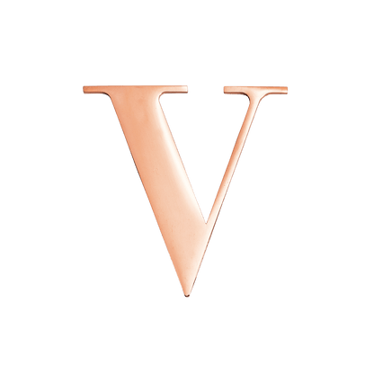 Rose Gold Small Metal Letter