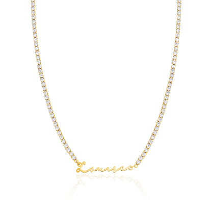 Signature Name Necklace - Gold