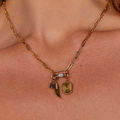 Amethyst Crystal Charm