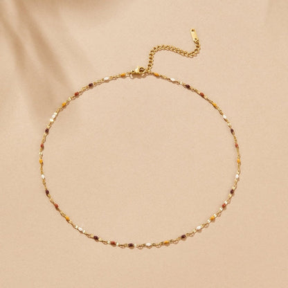 Aurora Stone Bead Necklace
