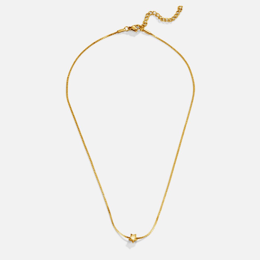 Dainty Star Pendant Gold Necklace