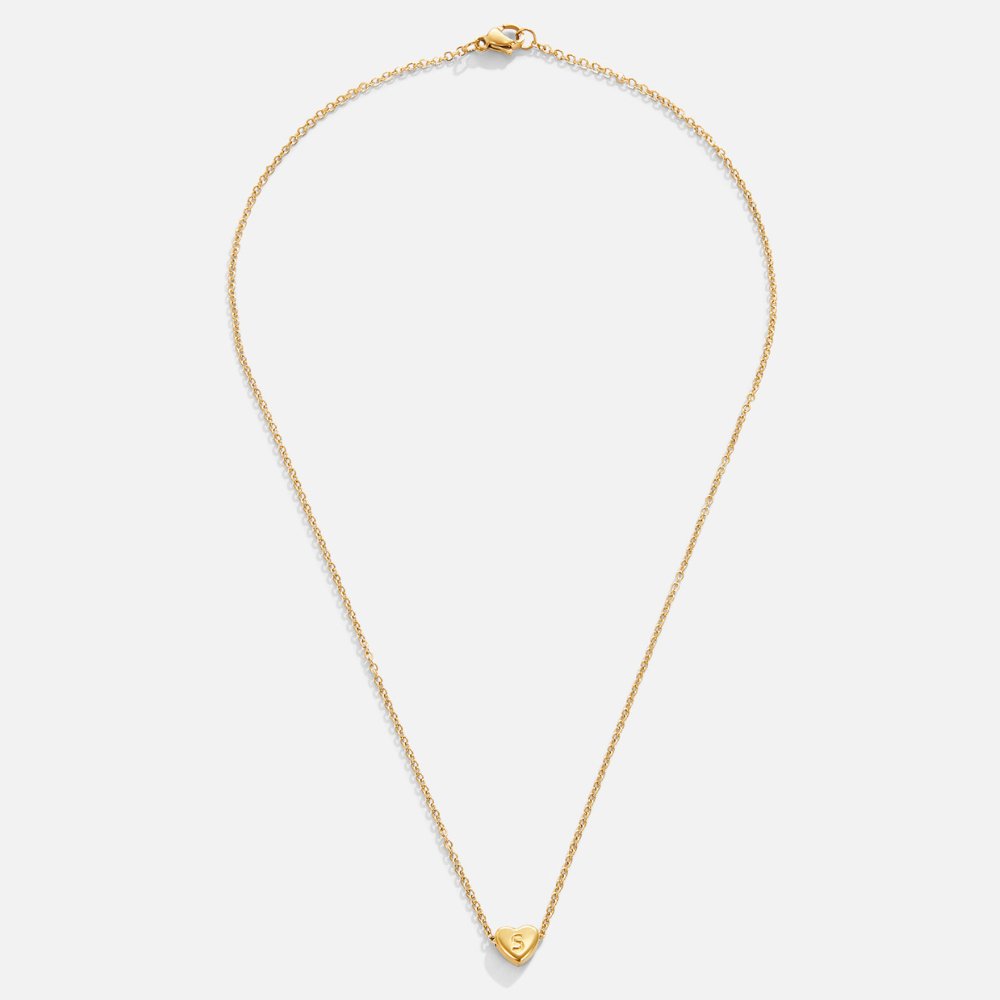 Letter Heart Necklace